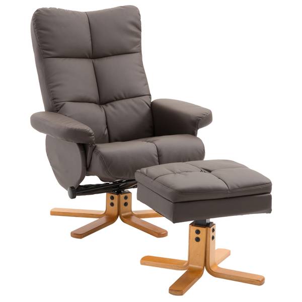 Relaxsessel mit Hocker 833-359 Braun