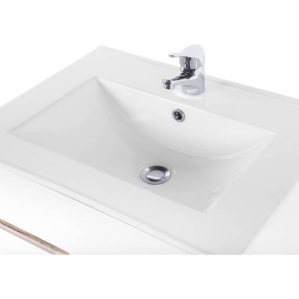 Badmöbel-Set LUTON-56-483 7er-Set Weiß - Holzwerkstoff - 180 x 200 x 46 cm