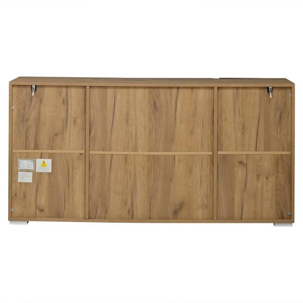 Sideboard Philotes Ⅳ Schwarz - Holzwerkstoff - 140 x 70 x 35 cm