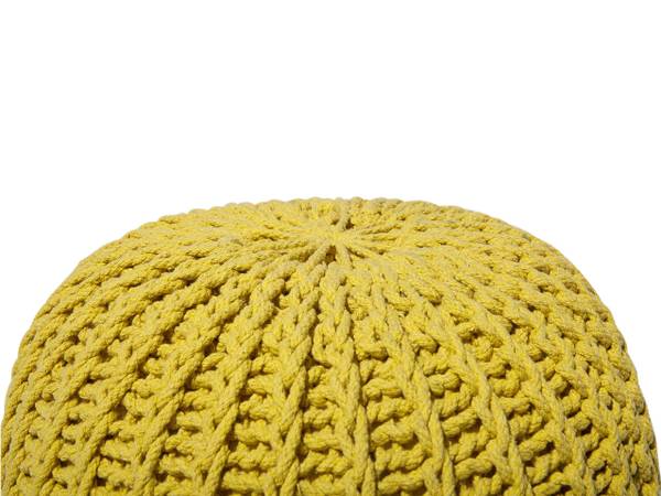 Pouf CONRAD Senfgelb - Gelb - 50 x 35 x 50 cm
