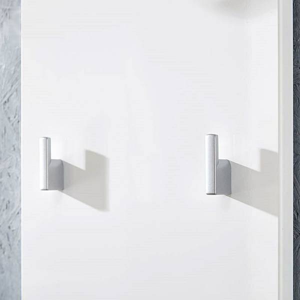 Garderoben-Set DANARO-01-5 5er-Set Weiß - Holzwerkstoff - 329 x 200 x 40 cm