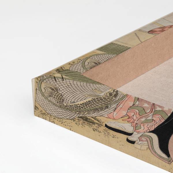 Set mit 2 Leinwänden 60x40 Japanische Polyester - 3 x 60 x 40 cm