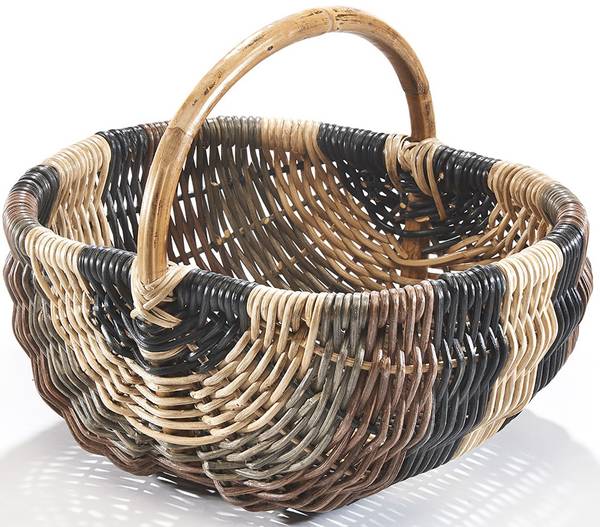 Aufbewahrungskorb WICKMULTCO HB Braun - Rattan - 41 x 38 x 49 cm