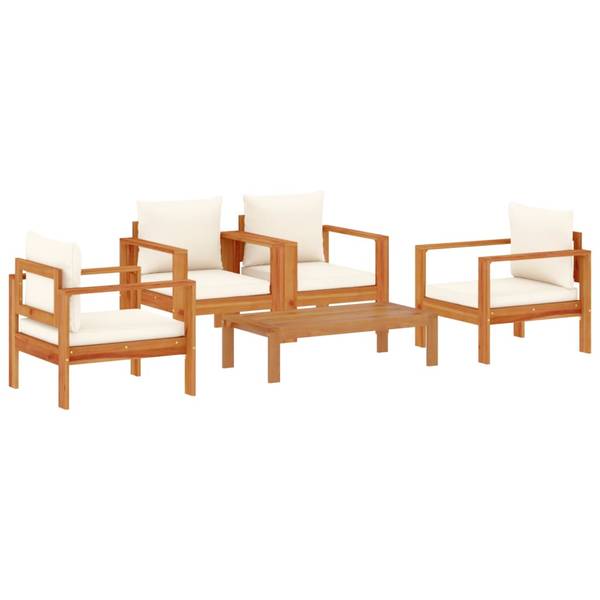 Garten-Lounge-Set 3033743-5 (5-teilig) Creme