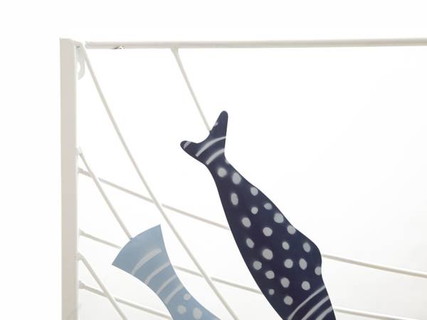 Wanddekoration  Pesci Blau - Metall - 2 x 61 x 97 cm