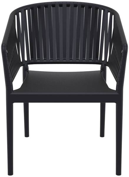 Gartenstuhl Portofino 4er Set Schwarz - 4er Set
