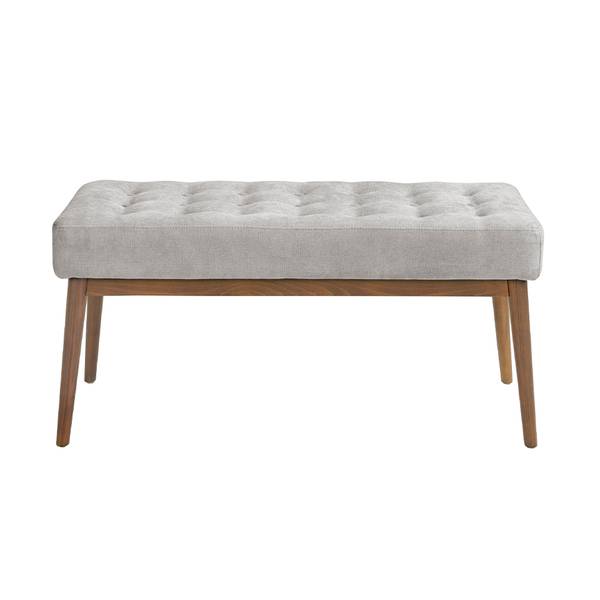 Bank 5107 Grau - Flachgewebe - Polyester - Webstoff - 100 x 45 x 40 cm