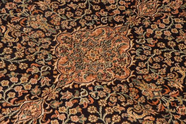 Orientteppich Premium Blau - Seide - 93 x 1 x 153 cm