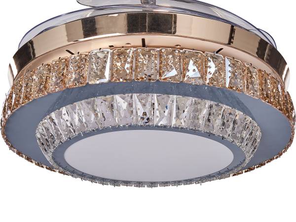 Ventilateur de plafond ASHLEY Doré - Métal - 47 x 53 x 47 cm