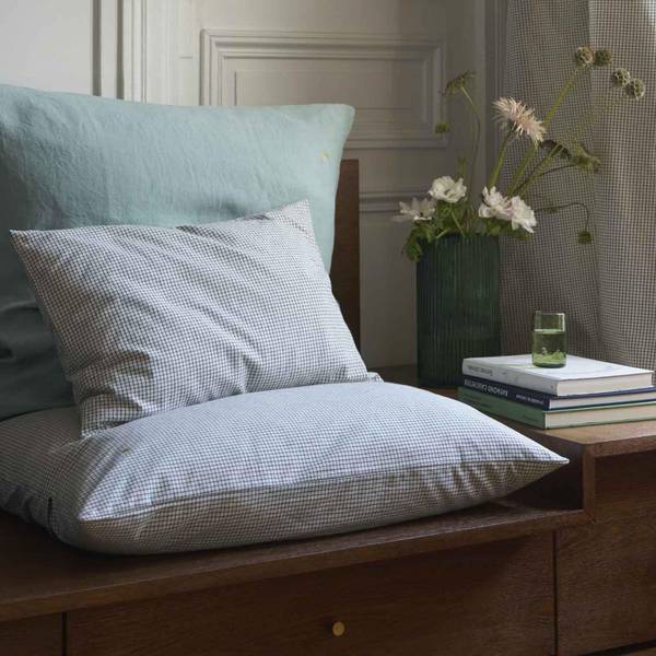 Kissenhülle Mona Grün - Textil - 80 x 1 x 80 cm