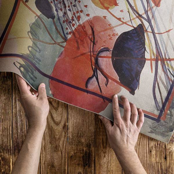 Vinyl Teppich Bunte Aquarelle 31786 90 x 60 cm