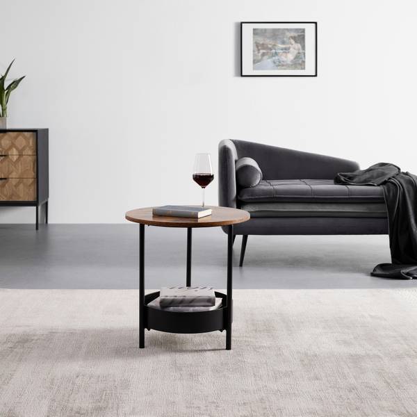 Couchtisch KETTY Braun - Metall - 51 x 50 x 51 cm