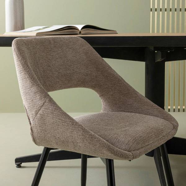 Stühlen ELODIE Grau - Textil - 51 x 77 x 52 cm