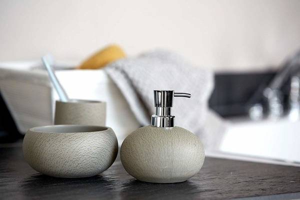 Récipient pour accessoires cosmétiques Taupe