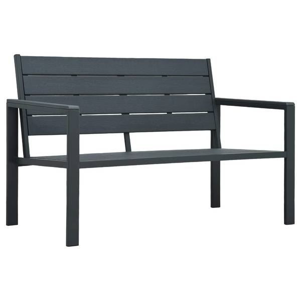 Banc de jardin 299819 Gris - Acier - 120 x 78 x 64 cm