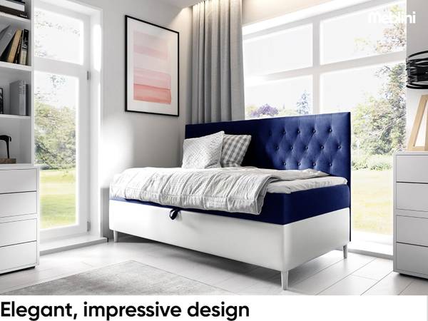 Kinderbett FLIPPO 2 Marineblau - Weiß