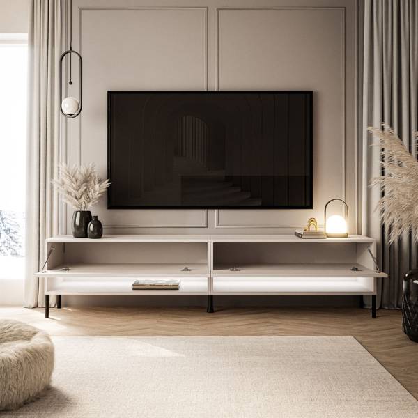 TV-Schrank CALANTE Beige - Holzwerkstoff - 180 x 44 x 35 cm