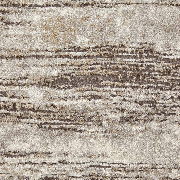 Webteppich OXFORD 3 Beige - Grau - Holzwerkstoff - 160 x 1 x 230 cm