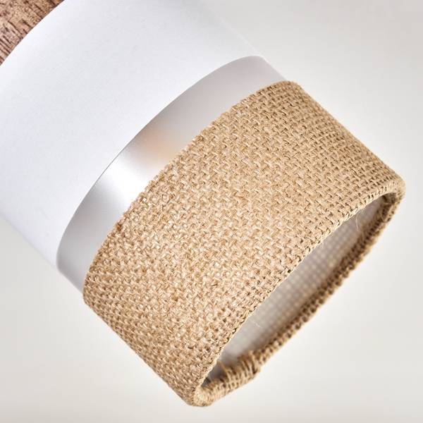 Deckenleuchte Frazzanò Beige - Dunkelbraun - Weiß