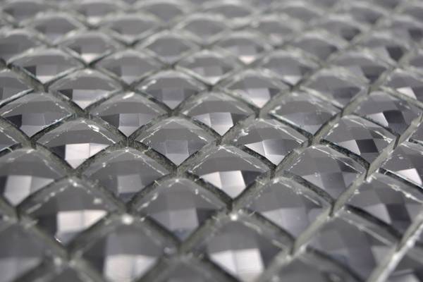 Mosaikfliesen 130-B824 Schwarz - Glas - 30 x 30 x 30 cm