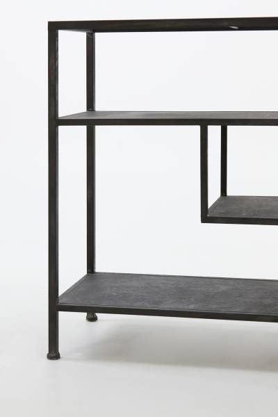 Anrichte YLAYA Schwarz - Metall - 140 x 81 x 35 cm