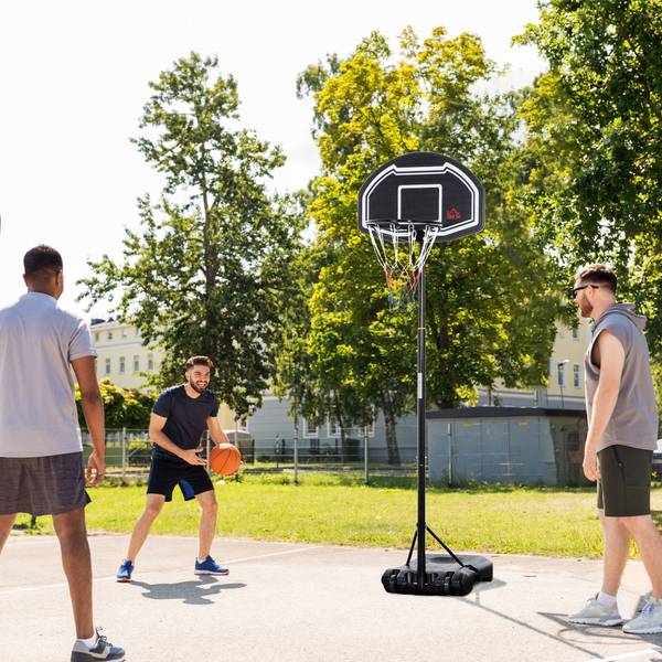 Basketballkorb A61-028RD Schwarz - Metall - 48 x 254 x 76 cm