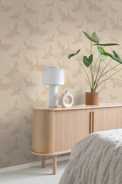 Tapete 347826 Beige - Fleece - 53 x 1005 x 53 cm