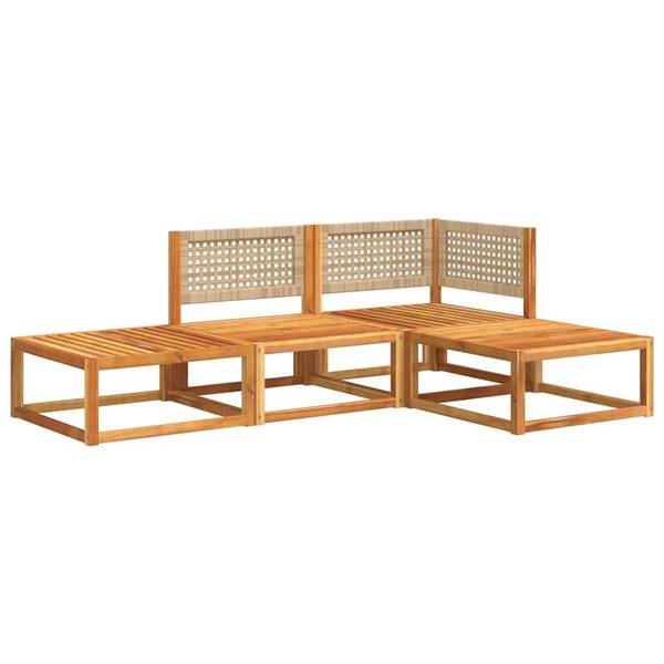 Loungeset 3037868-2 set van 4 beige - crèmekleurig