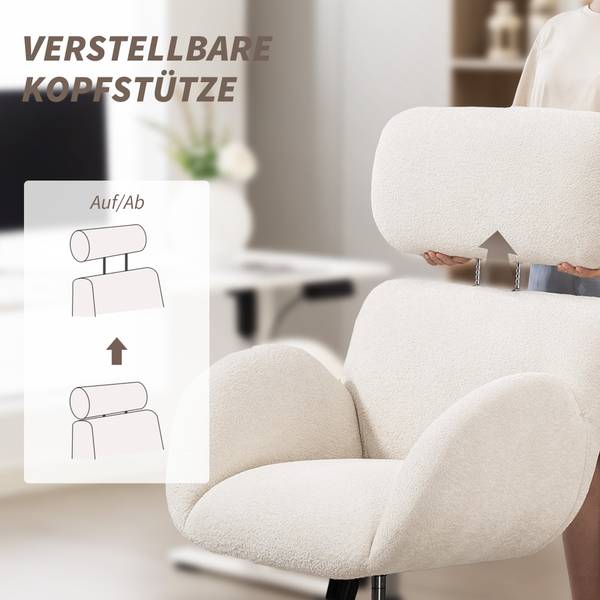 Bürostuhl 921-894V00CW Cremeweiß
