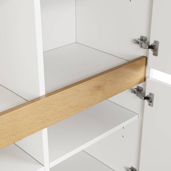 Aktenschrank NATBA40 Ⅳ Weiß - Holzwerkstoff - 90 x 110 x 40 cm