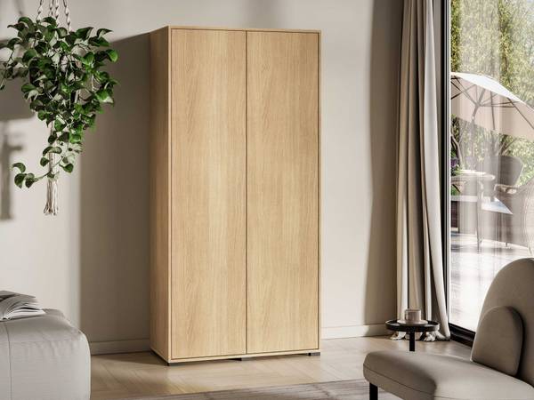 Kleiderschrank HEGGERS Braun - Melamin - 92 x 190 x 52 cm