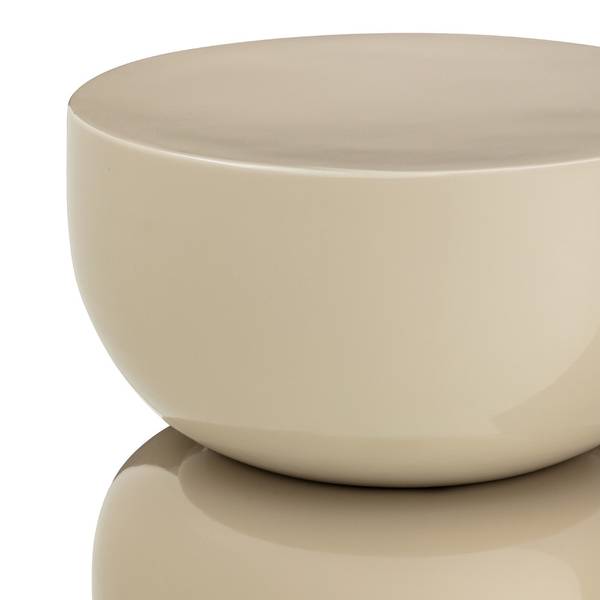 Beistelltisch Kvina Beige - Metall - 31 x 47 x 31 cm