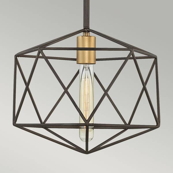 Deckenlampe DIVISTA Braun - Metall - 30 x 106 x 30 cm