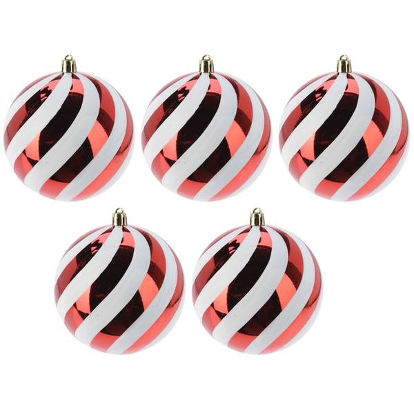 Weihnachtskugeln 98845 10er Set Rot - Kunststoff - 11 x 49 x 11 cm