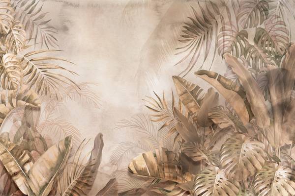 Vlies-Fotobehang BLADEREN Bananenplant 400 x 280 x 280 cm
