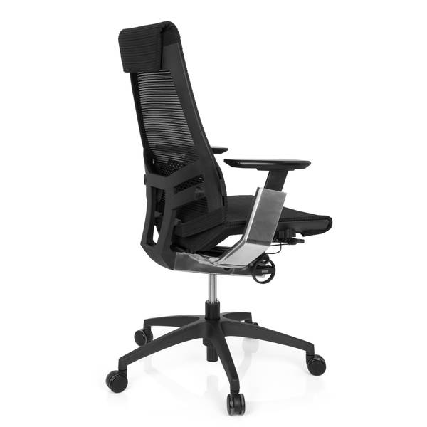 Bürostuhl GENIDIA SMART BLACK CM Silber - Polyester - 70 x 112 x 55 cm