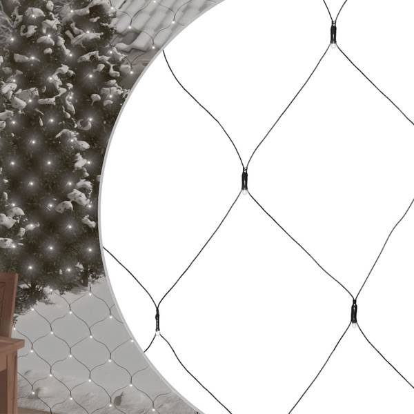 LED-Lichternetz 3010048 Reinweiß - 400 x 400 cm