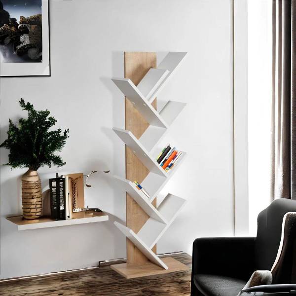 Bücherregal TUVAL Braun - Holzwerkstoff - 22 x 130 x 46 cm