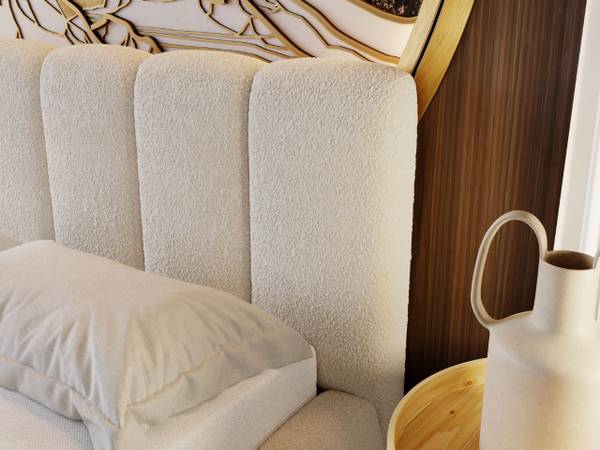 Polsterbett CLOUD Beige - Liegefläche Breite: 180 cm