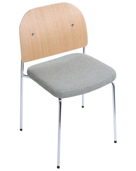 Stuhl ASHCROFT 2-tlg Braun - Grün - Hellbraun - Silber