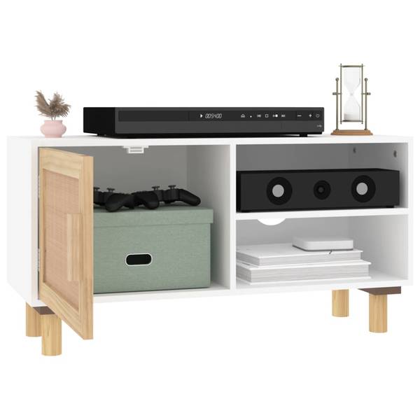 TV-Schrank 3014092 Weiß - Kiefer - 80 x 40 x 30 cm