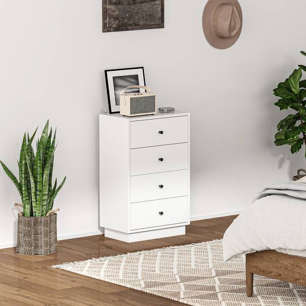 Commode 831-968V91WT wit - plaatmateriaal op houtbasis - 29 x 75 x 47 cm