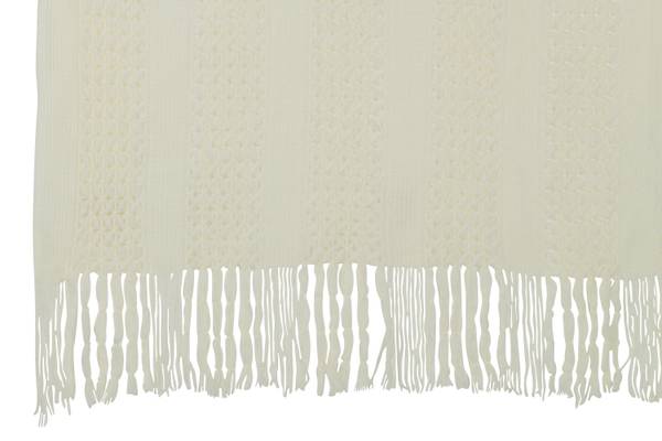 Decke Med. Evasion Weiß - Textil - 130 x 1 x 160 cm