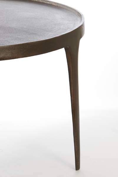 Couchtisch TOBIAS 2er Set Braun - Metall - 75 x 44 x 75 cm