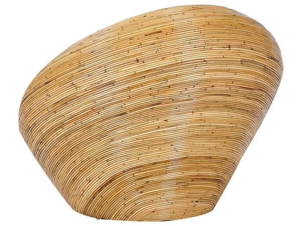 Sitzgruppe MAIORI 7-tlg Beige - Blau - Rattan - 110 x 88 x 110 cm