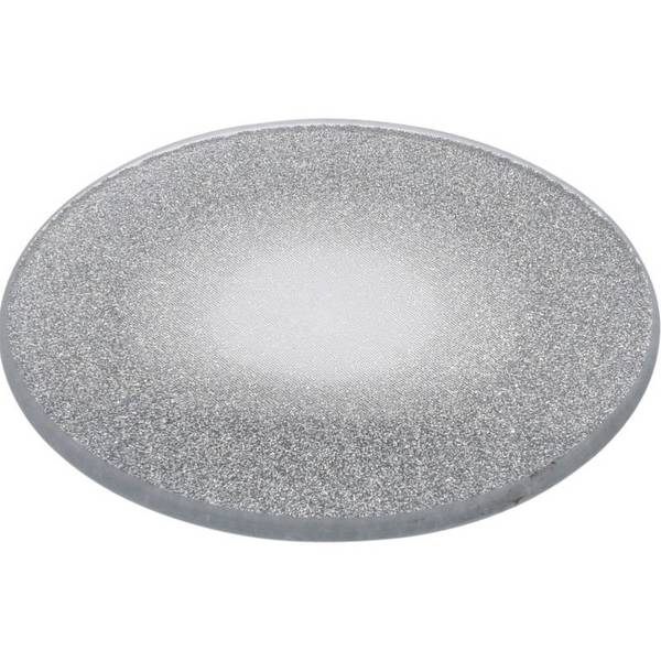 Dekoteller Glitzer Silber - Glas - 15 x 1 x 15 cm