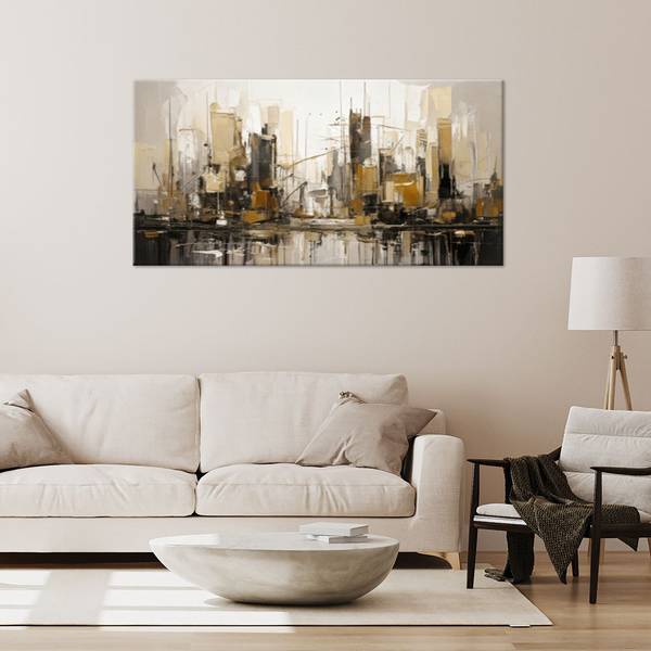 Canvas schilderij Blokken 80 x 40 cm