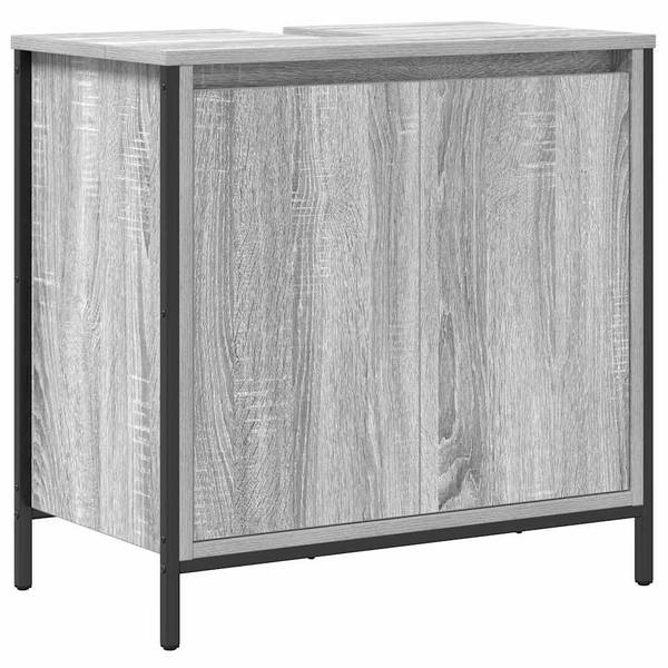 Badmöbel-Set 2er Set 3328392 Grau - Holzwerkstoff - 60 x 60 x 35 cm