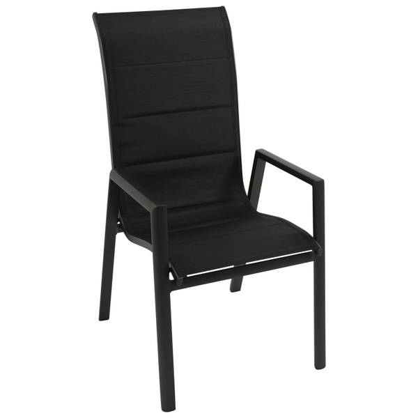 Garnitur LAGOS XL 9-teilig Schwarz - Grau - Aluminium - 195 x 76 x 255 cm