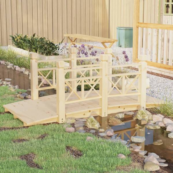 Gartenbrücke 3028557-3 Braun - Fichte - 67 x 56 x 150 cm